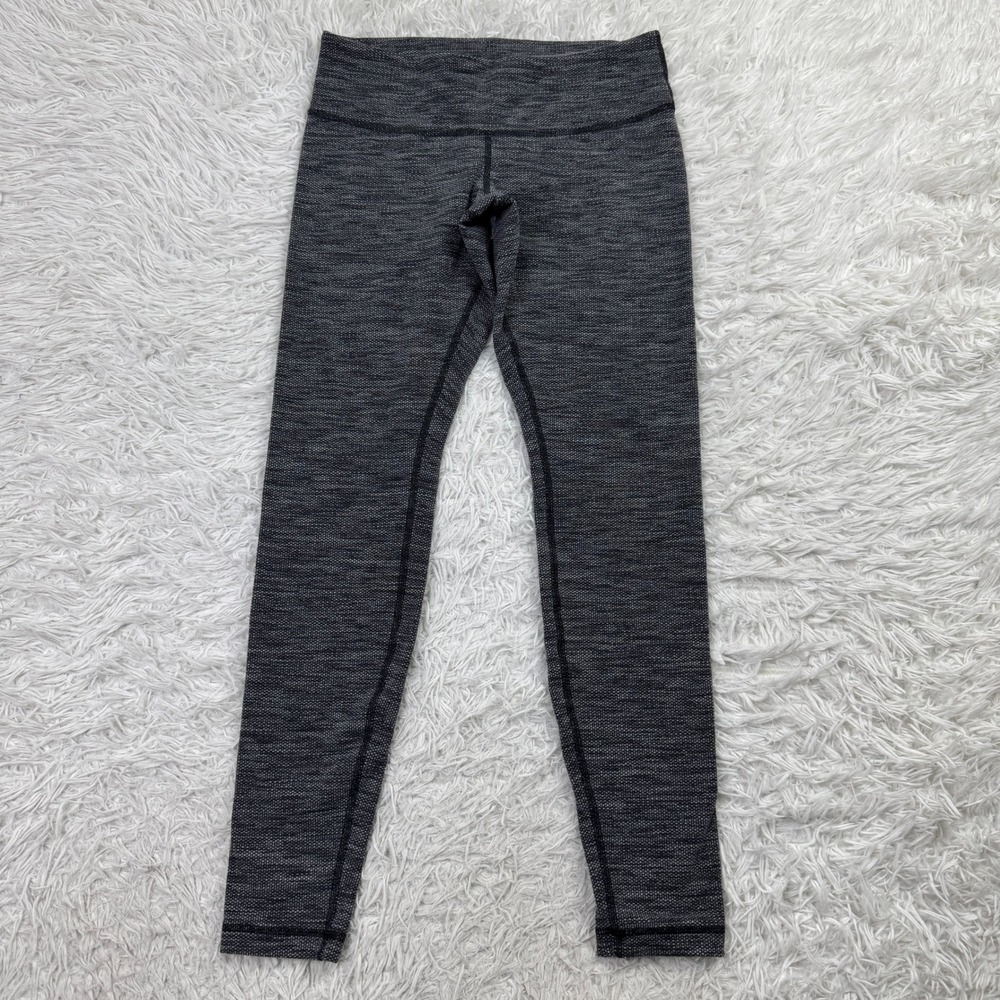 Lululemon Pants‎ Womens 8 Gray Wunder Under Leggings Stretch Yoga Gym Athleisure